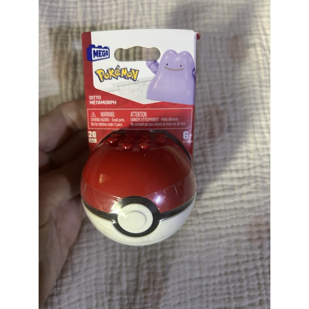 2023 Pokemon & Mega MetaMorph Poke Ball Character 26 Piece Building Block New